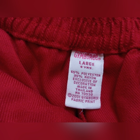 RARE❣️Red Mini Skirt Pleated with Embroidered Flower Detail🌹Girls' Size 5 - Picture 7 of 7